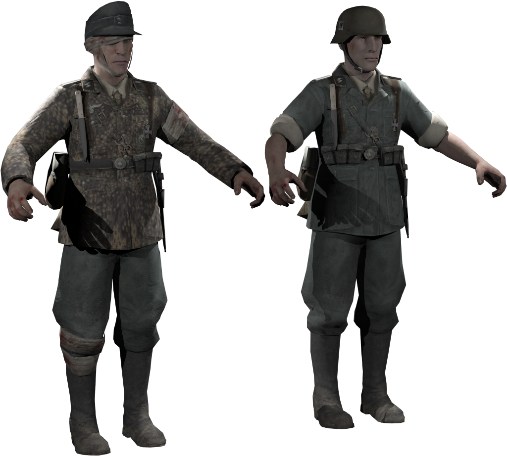 Add Media Report Rss Honorguard Skin - Call Of Duty World At War Uniform Mod (1371x999), Png Download