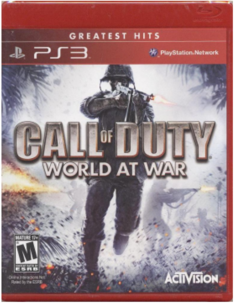 Call Of Duty - Call Of Duty World At War Ps3 (600x617), Png Download