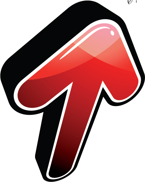 3d Arrow (607x740), Png Download