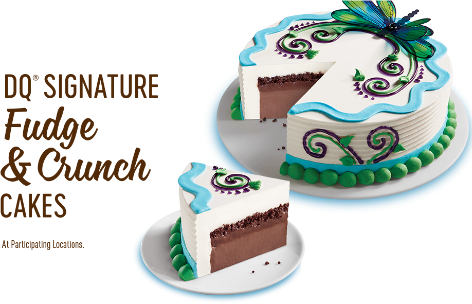 Dq Signature Fudge & Crunch Cakes At Participating - Dq Fudge And Crunch Cake (960x630), Png Download