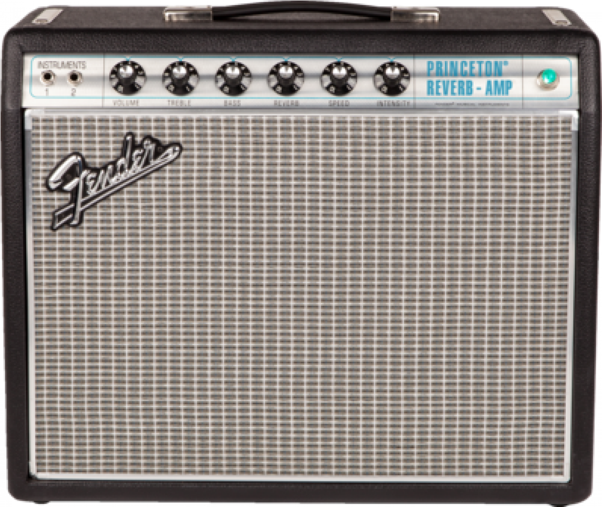 Fender 68 Custom Princeton Reverb Combo - Fender Reverb Amp With Slave Amp (1224x1224), Png Download
