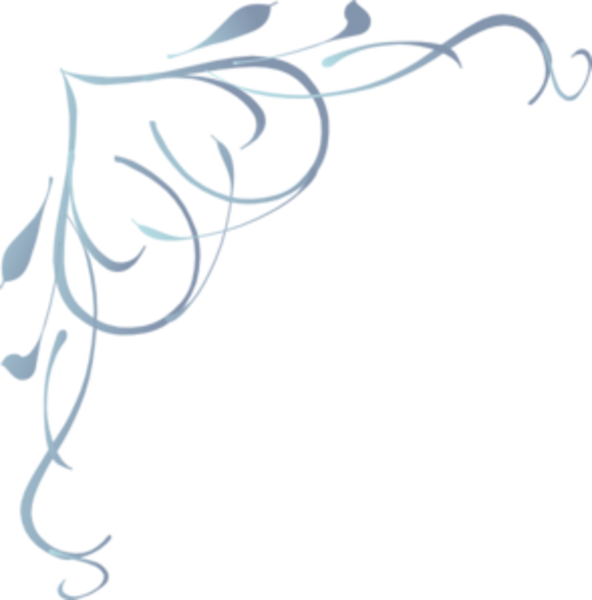 Swirl Daisy Clipart - Fancy Designs For Corners (592x600), Png Download