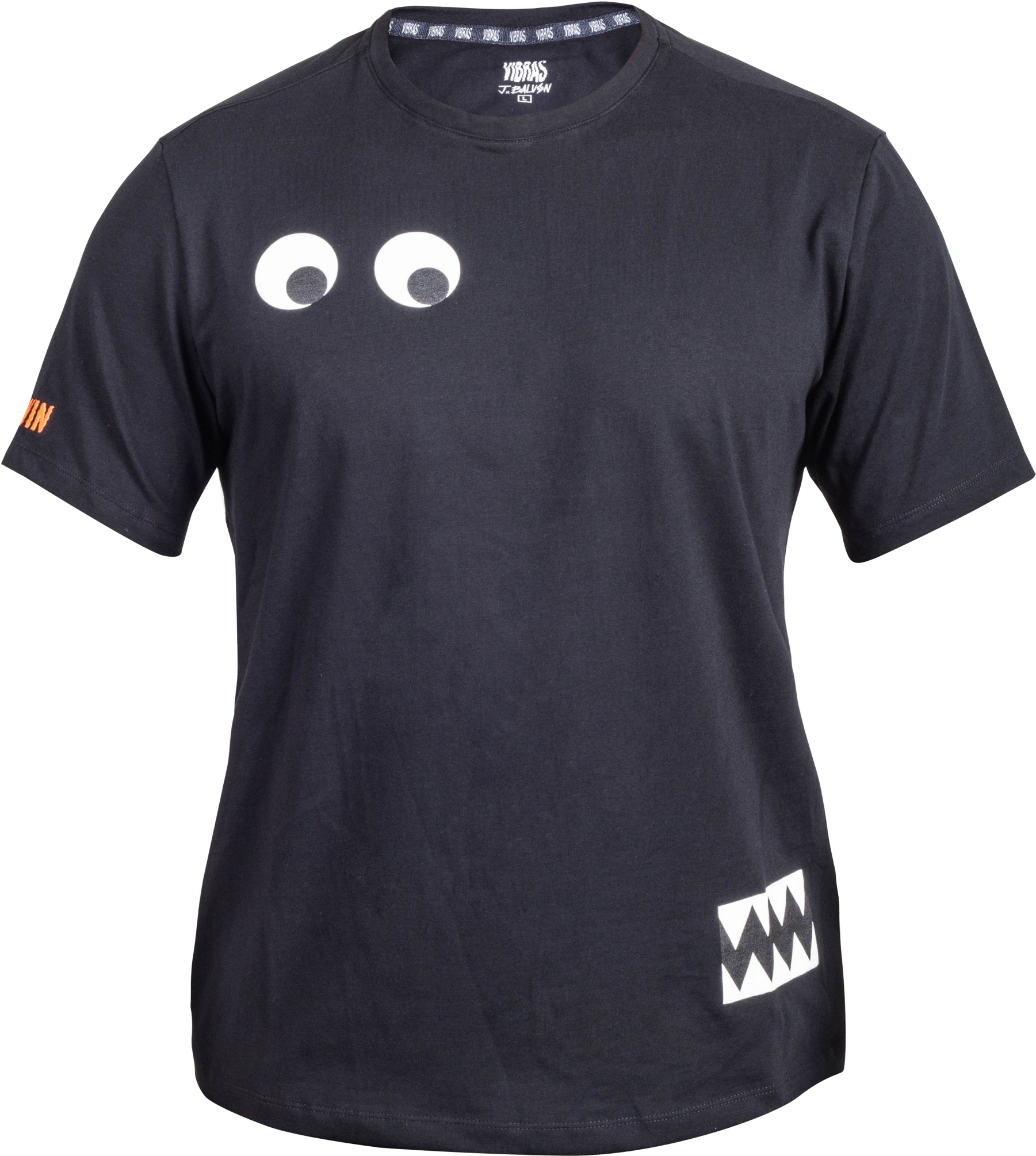 Vibras T-shirt Black Small Eyes - Active Shirt (2048x2048), Png Download