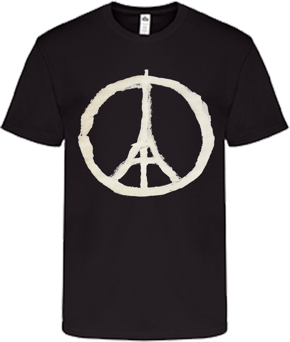 Peace Sign Eiffel Tower - Raiders Golden Knights Shirt (1075x1433), Png Download