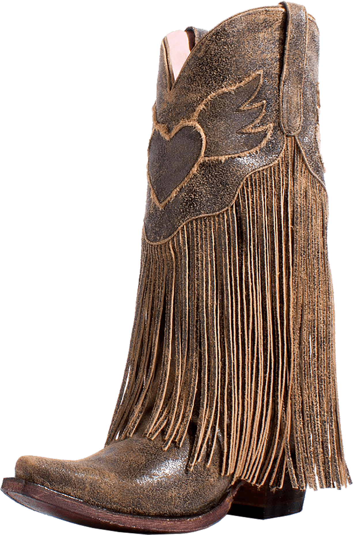 Jg0004a 7 - Fringe Boots (1848x2000), Png Download