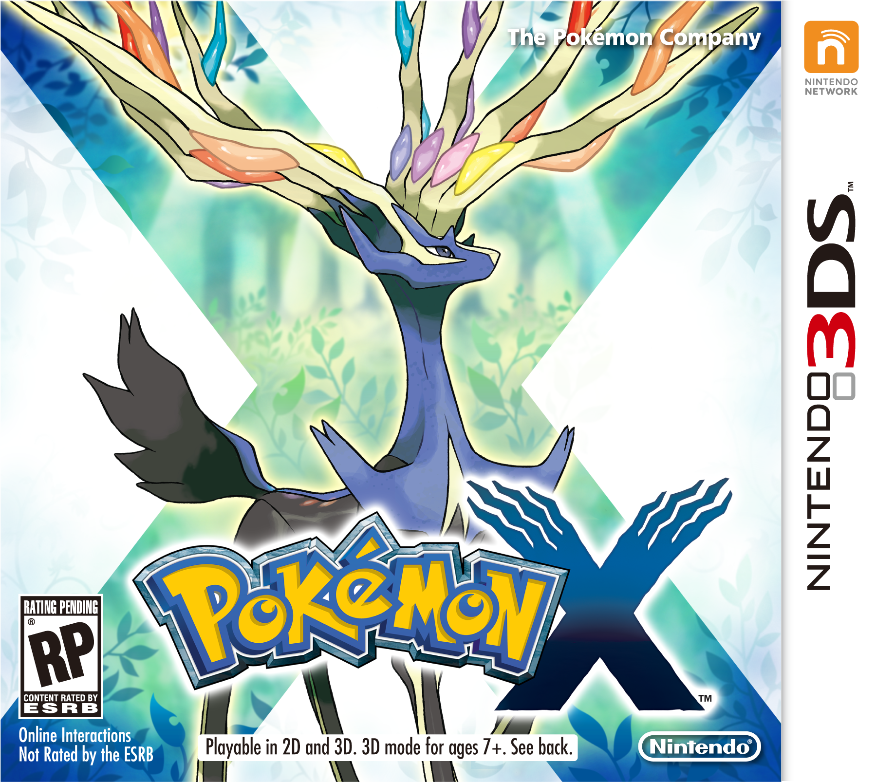 Pokemon X Box Artnxcnvxsc - Pokemon X 3ds Cover (1944x1779), Png Download