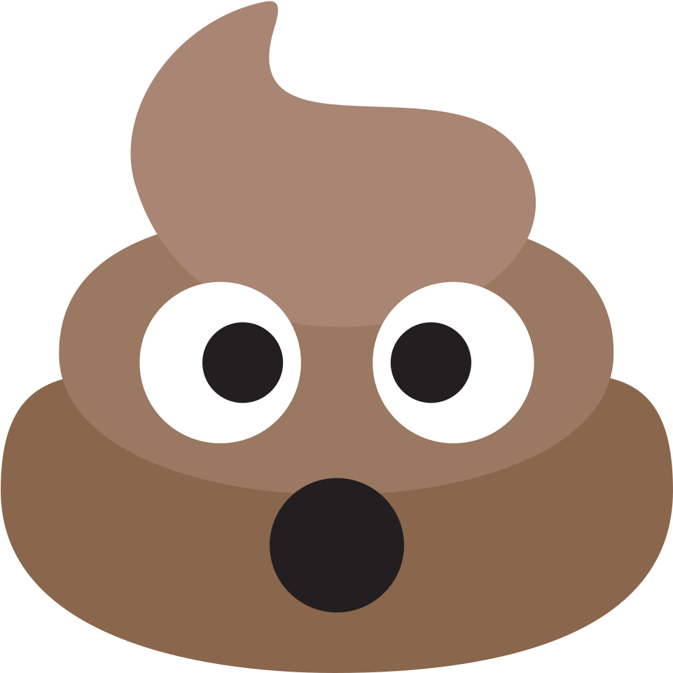 Pile Of Poo Emoji Feces Emoji Notebooks - Surprised Poop Emoji (961x961), Png Download