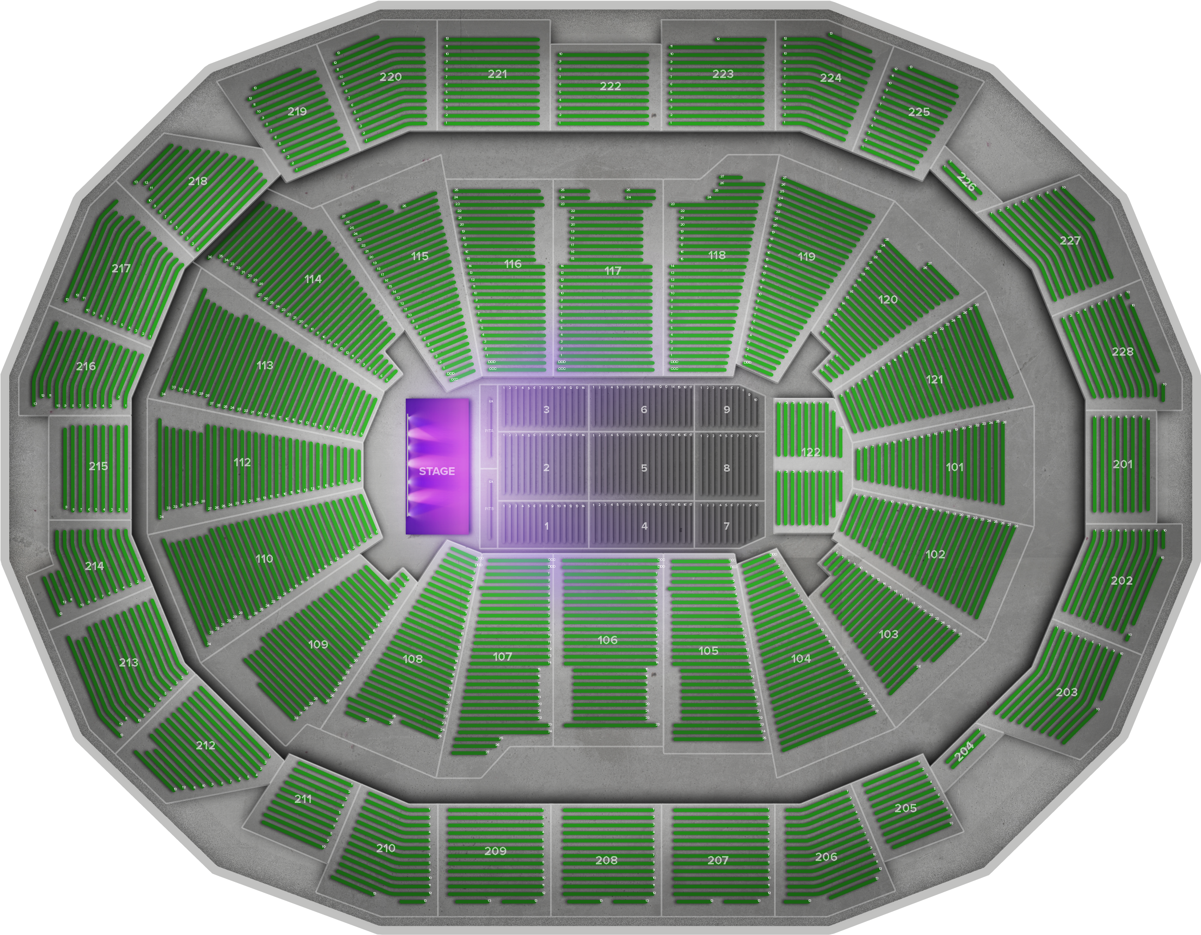 J Balvin - Fiserv Forum Seating Chart (2560x1936), Png Download
