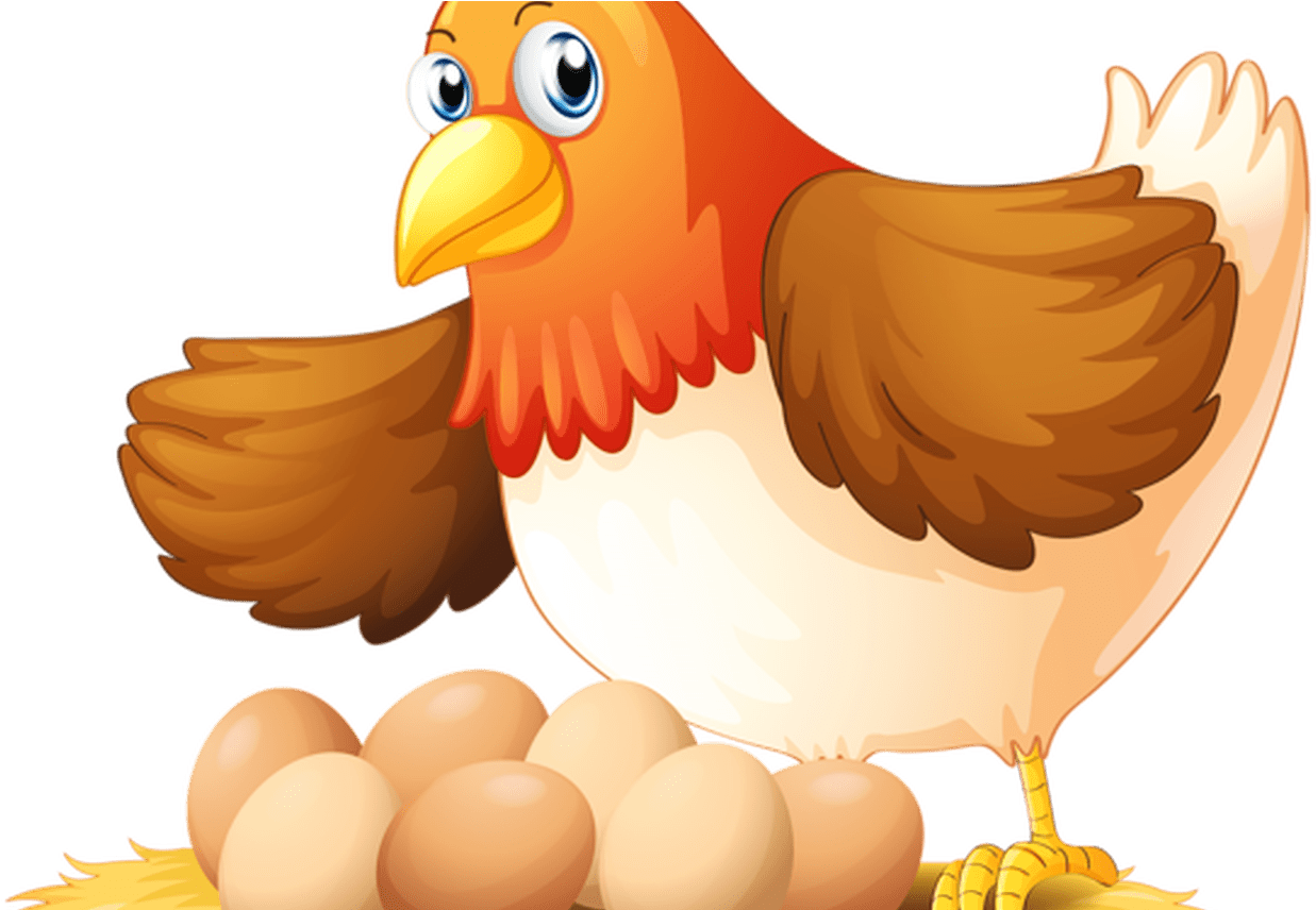 Chicken Clip Art Tongue Hot Trending Now - Hen With Egg Clipart (1368x855), Png Download