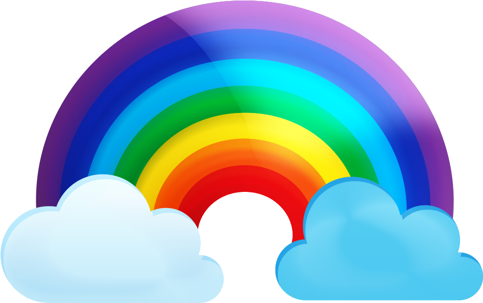 Src/img/icon View File - Rainbow On Two Clouds (1280x960), Png Download