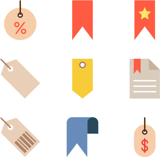 Bookmark Tag (600x564), Png Download