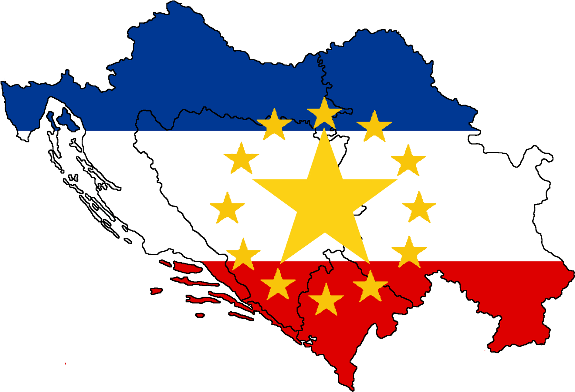 Euro Yugoslavic Union - Croatia Vector (2000x1489), Png Download