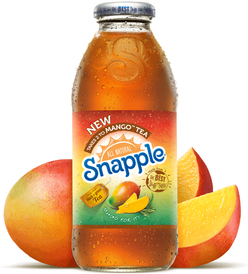 Takes Two To Mango Tea - Snapple Peach Mangosteen 16 Oz (571x571), Png Download