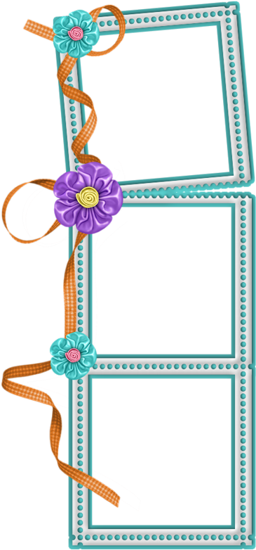 Picture Frame Flower Free Download Png Hd - Floral Design (400x800), Png Download