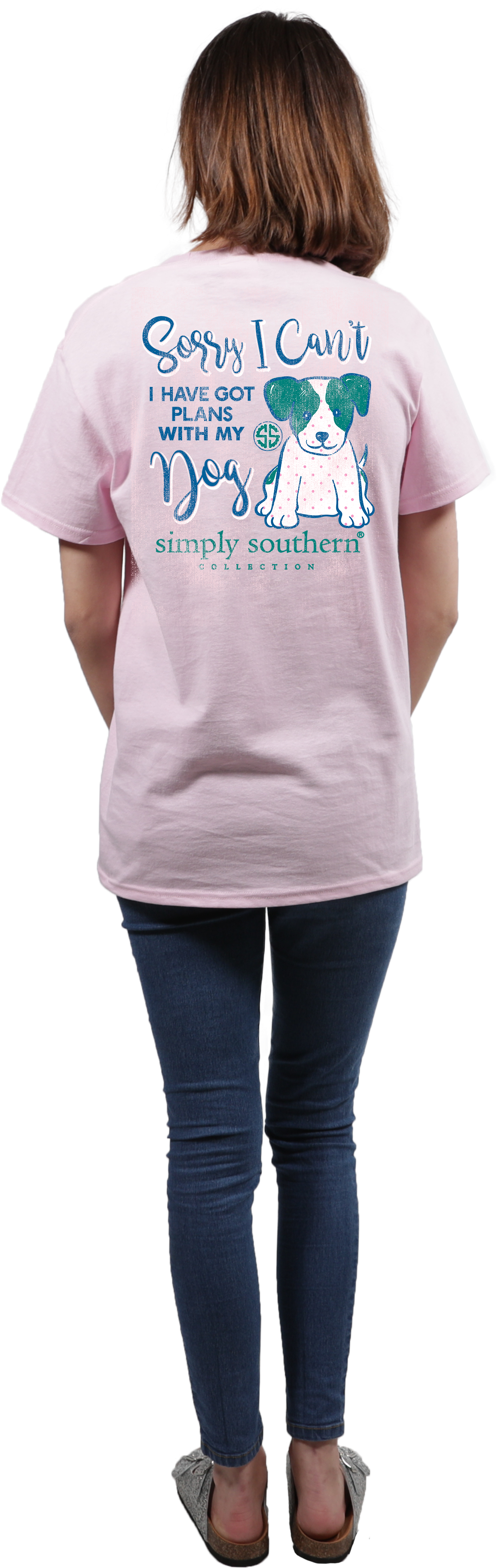 Plans With My Dog Short Sleeve T-shirt In Lulu - Shirt (1631x3533), Png Download