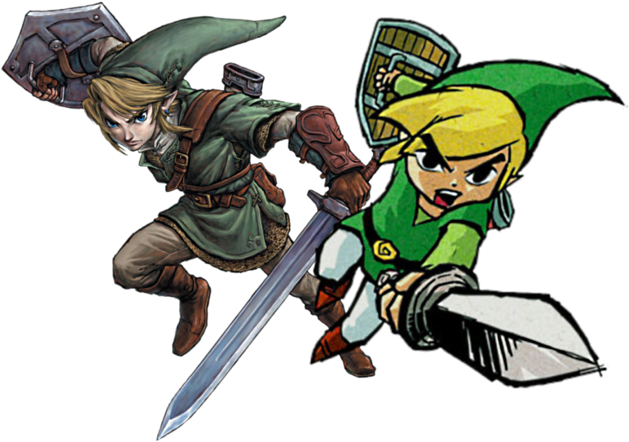 The Legend Of Zelda Images Link And Toon Link Hd Wallpaper - Link Legend Of Zelda Twilight Princess (1024x694), Png Download