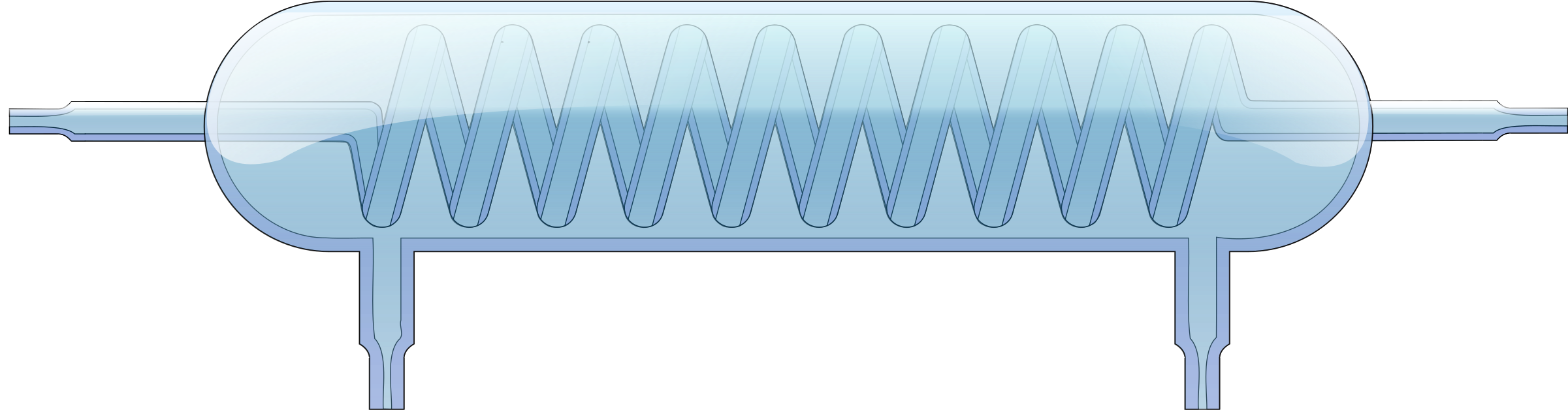 This Free Icons Png Design Of Laboratory Spiral Cooler (2400x658), Png Download