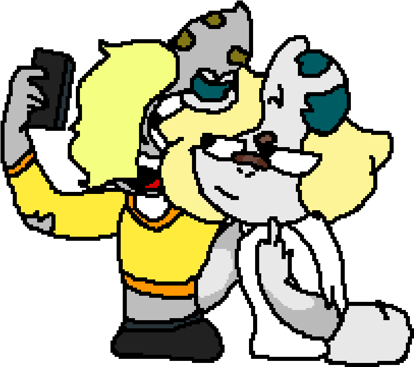 Lulu And Nicole - Selfie Drawing Base (1000x800), Png Download