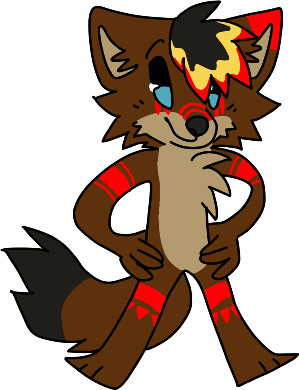 Chibi Kero The Wolf - Cartoon (1700x1700), Png Download