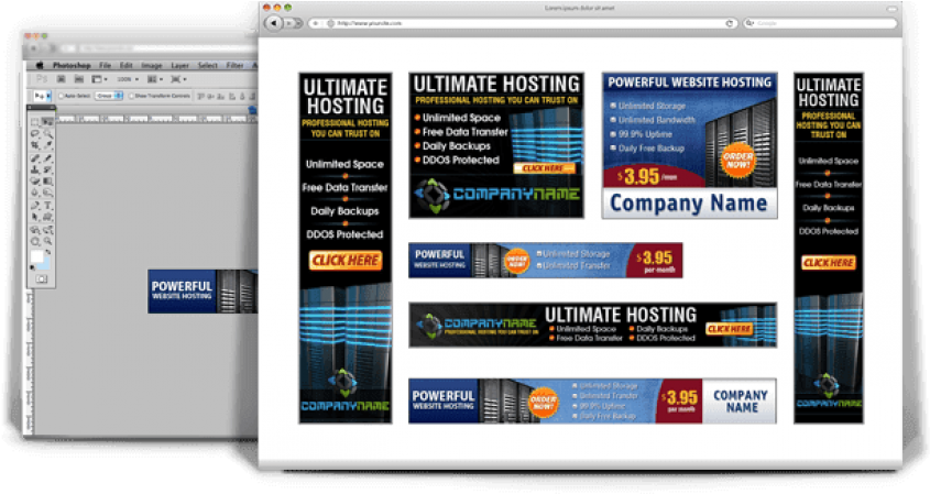 Free Png Download Web Banner Png Images Background - Affiliate Banner Templates (850x459), Png Download