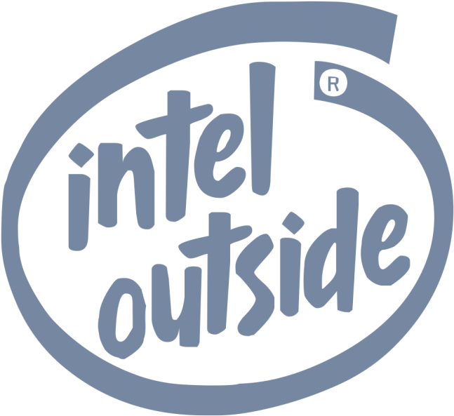 Intel Outside - Intel Outside Logo (716x716), Png Download