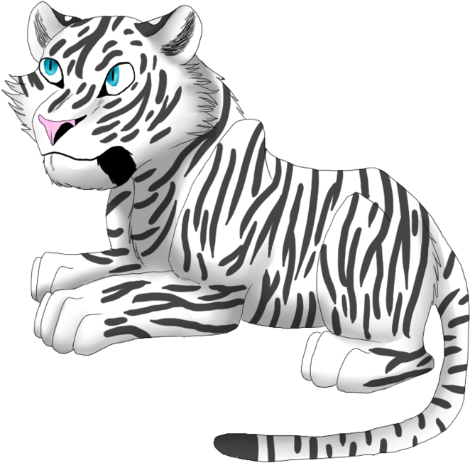 Tigre Blanco Png - Tigre Blanco En Png (900x769), Png Download