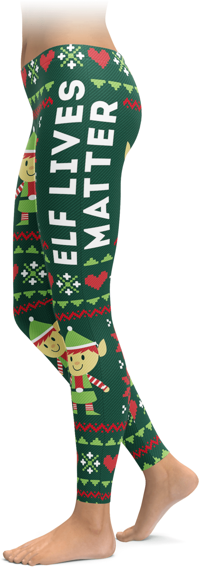 Christmas Elves Lives Matter - Leggings (1692x2048), Png Download