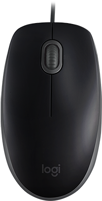M110 Silent Quiet, Corded, Full-size Comfort Eur - Mouse Black For Computer (393x393), Png Download