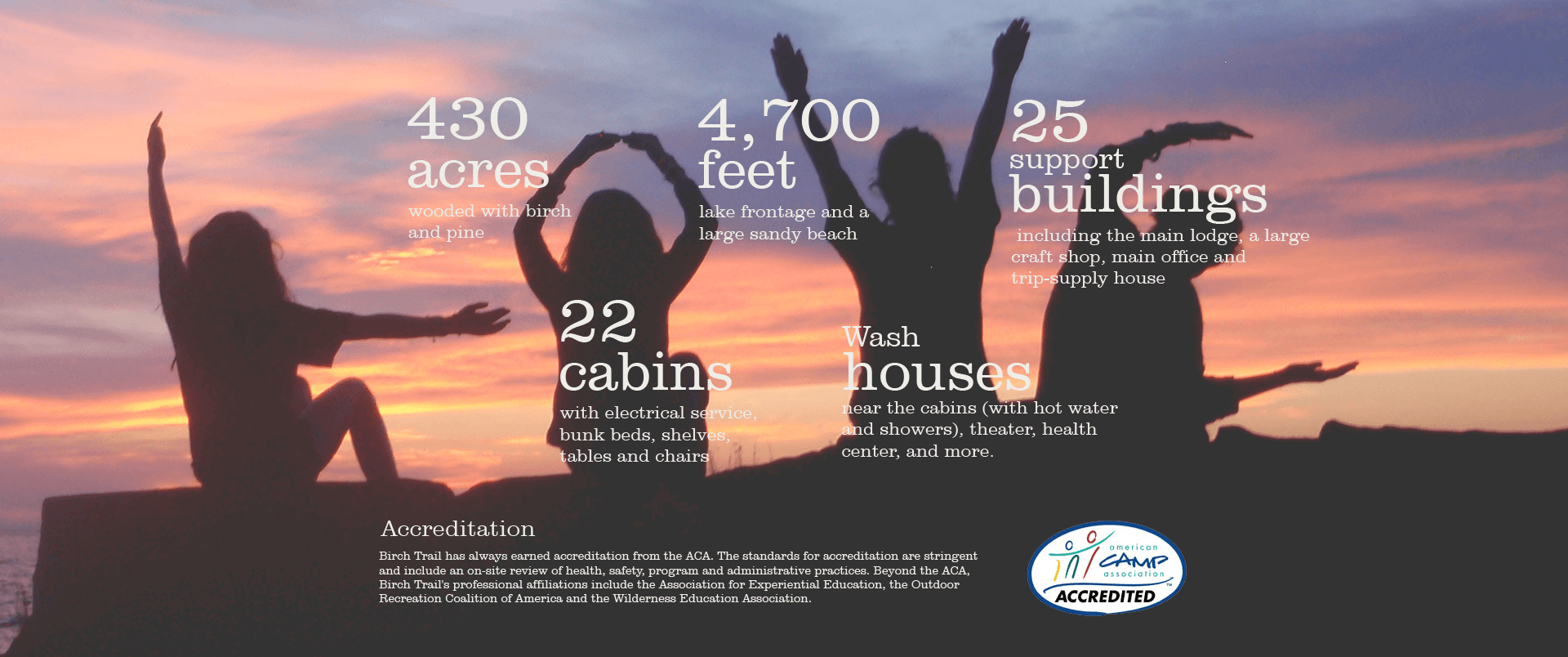 Birch Trail Camp Has - Camp Birch Trail (1920x804), Png Download