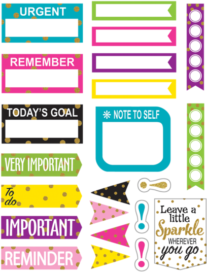 Confetti Planner Stickers - Teacher Planner Stickers (580x580), Png Download
