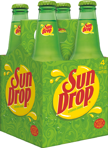 Dr Pepper/seven Up Sun Drop Soda, 4 Ea - Sun Drop Citrus Soda - 24 Pack, 12 Fl Oz Cans (364x500), Png Download