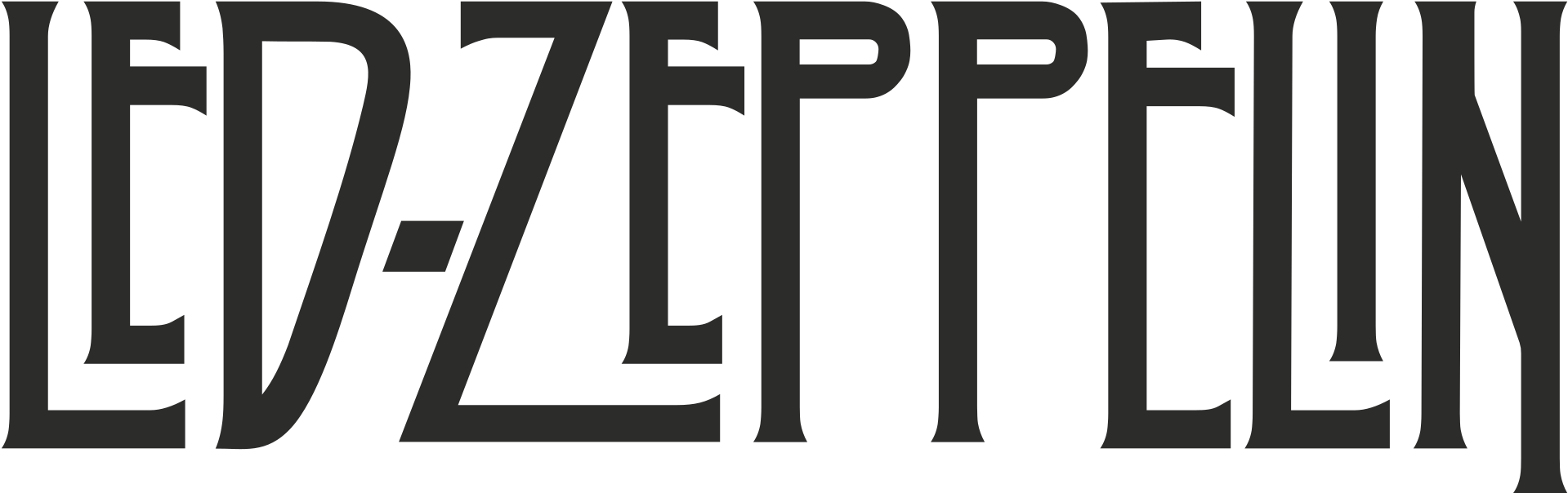Open - Led Zeppelin Logo (2000x688), Png Download