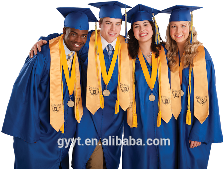 Wholesale Packaged Graduation Gown Cap Tassel Stole - Graduation Ceremony (750x600), Png Download