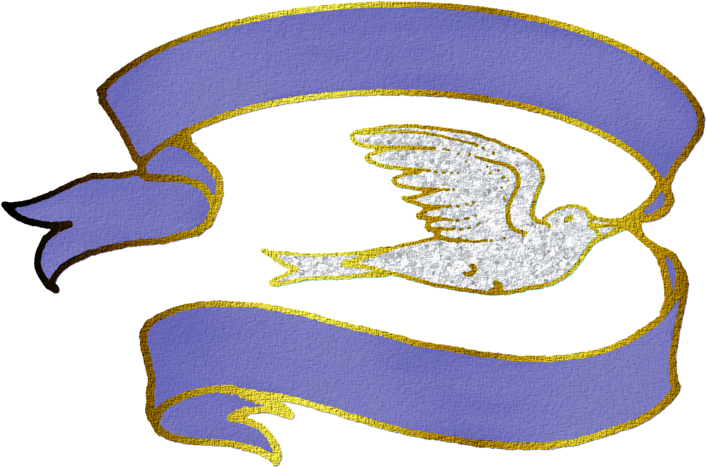 With Ribbon Png By Clipartcotttage On Deviantart - Dove With Ribbon Clipart (1024x714), Png Download