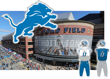 Detroit Lions Opponent Of The Tampa Bay Buccaneers - Fanmats Nfl Detroit Lions Nylon Face 5x8 Plush Rug (463x334), Png Download