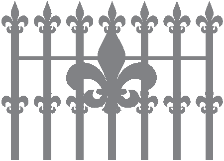 Dowel Rail Fencing - Wrought Iron Fence Icon (450x323), Png Download