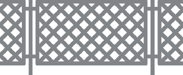 Commercial Fencing - River North Gallery District, Near North Side, Chicago (640x263), Png Download