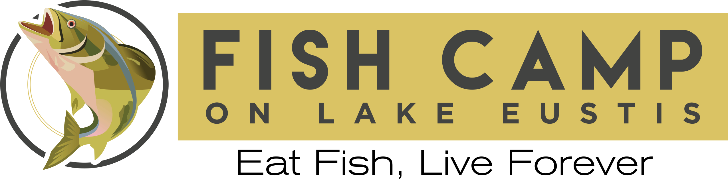 Labor Day Weekend On The Waterfront - Fish Camp Lake Eustis (2550x717), Png Download