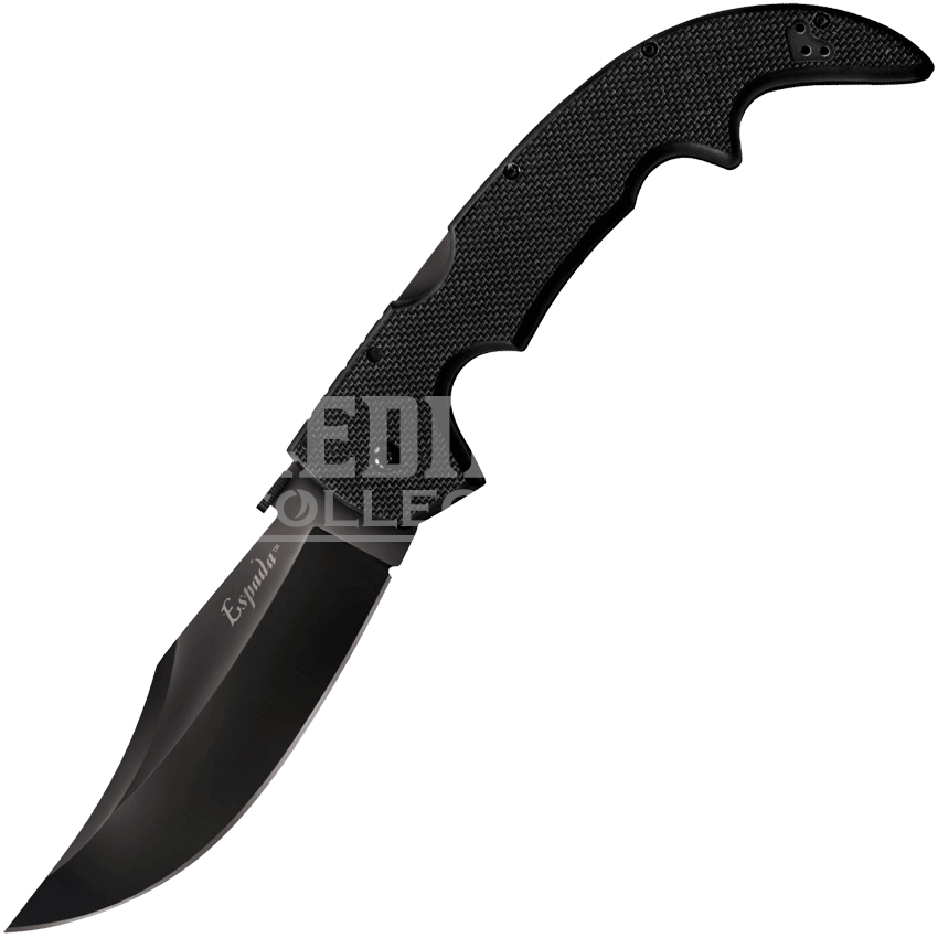 Large G 10 Espada Folder By Cold Steel - Cold Steel Espada Large Black (850x850), Png Download