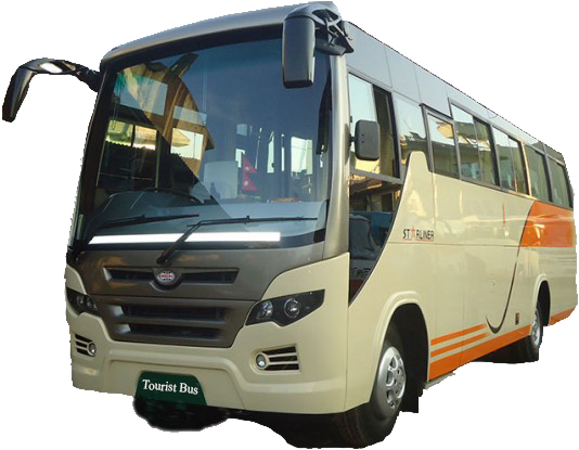 Luxury Tourist Bus In Nepal - Nepal Tourist Bus Png (655x420), Png Download