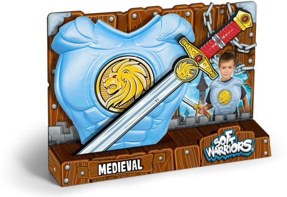 Pack Armadura Y Espada - World Brands Pack Armadura Y Espada De Caballero 220 (593x420), Png Download