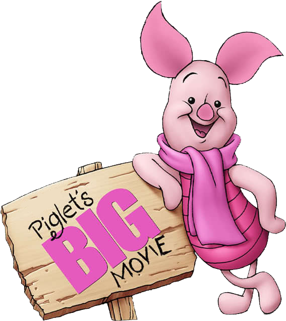 Piglet ' S Big Movie Clipart - Disney Presents Piglet's Big Game (605x656), Png Download