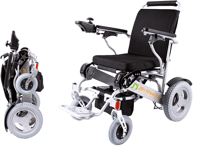 Folding Power Wheelchair - Folding Electric Wheelchair Uk (770x548), Png Download