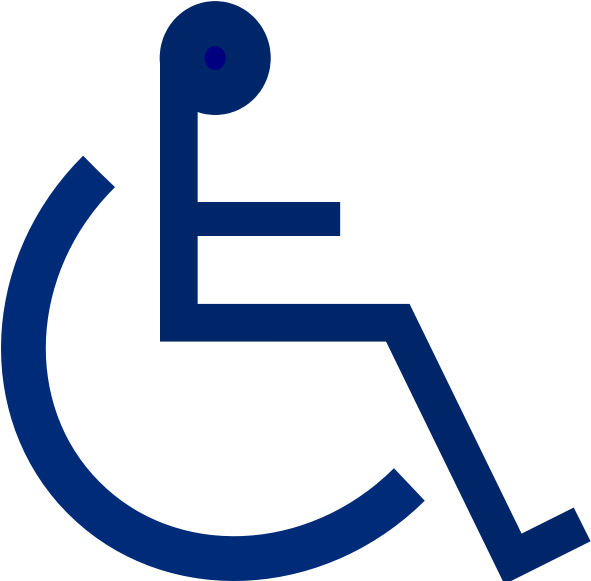 Wheelchair Sign 2 Svg Clip Arts 600 X 580 Px (600x580), Png Download
