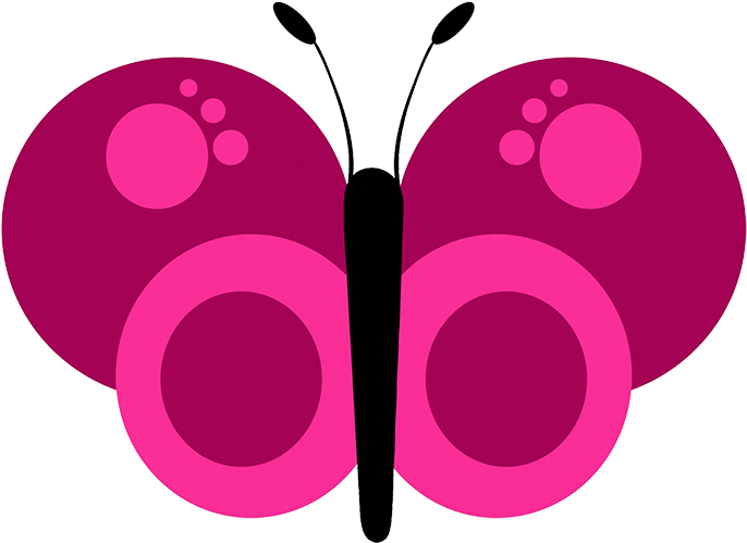Cute Butterflies Png Clipart - Cute Butterfly Clip Art (709x527), Png Download