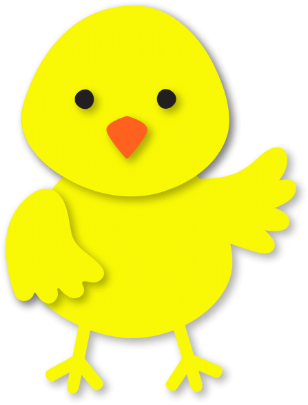 Easter Chick - Owl (457x600), Png Download