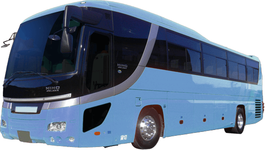 Full Size Bus - Bus 45 Seats Png In Cambodia (541x307), Png Download