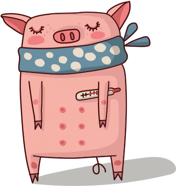 Stickers For Imessage Messages Sticker-11 - Pig (408x408), Png Download