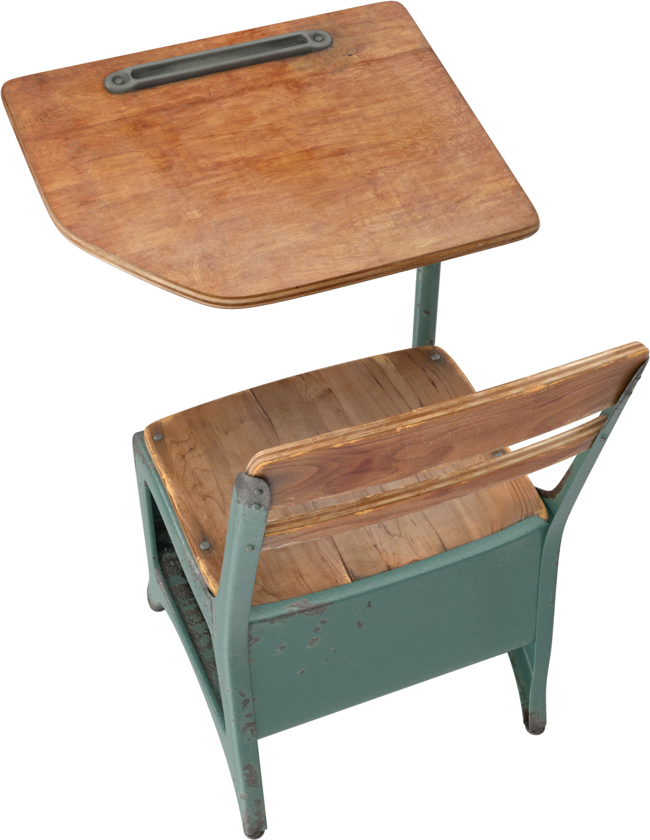 Antique School Desk Png Image - Desk (2048x2048), Png Download