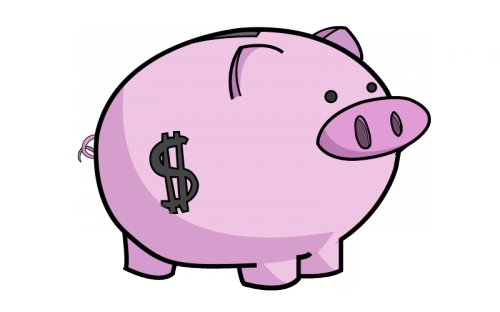 Image Free Cute Bank Panda Free Images Info - Clip Art Piggy Bank (500x312), Png Download
